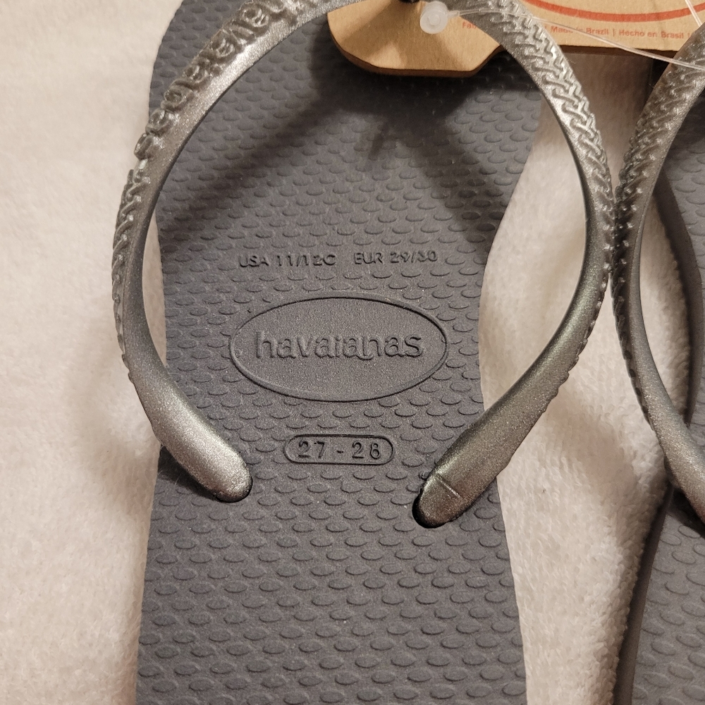 Havaianas Kid’s Flip Flops New Size US 11/12c or 27-28 or EU 29/30 - Picture 4 of 6